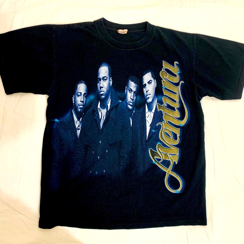 Aventura 2009 Tour Shirt Anvil Vintage y2k